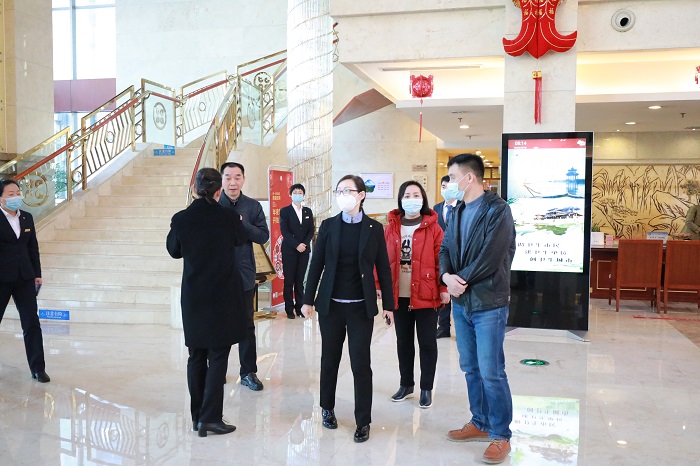 省文旅厅来淮开展省级文明旅游示范单位实地评定工作